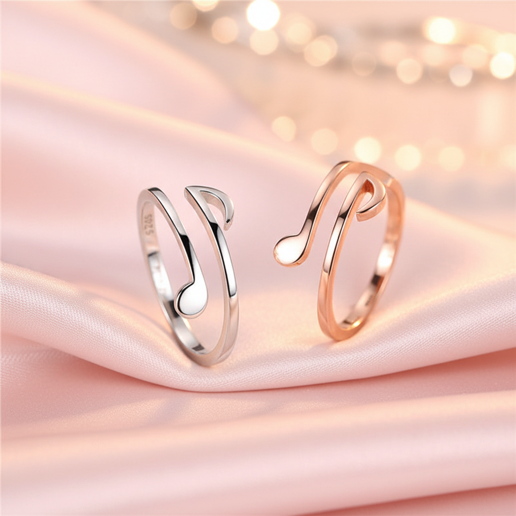 Music note rings lifestyle photo