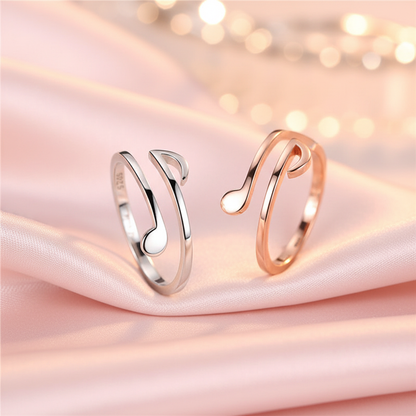 Music note rings lifestyle photo